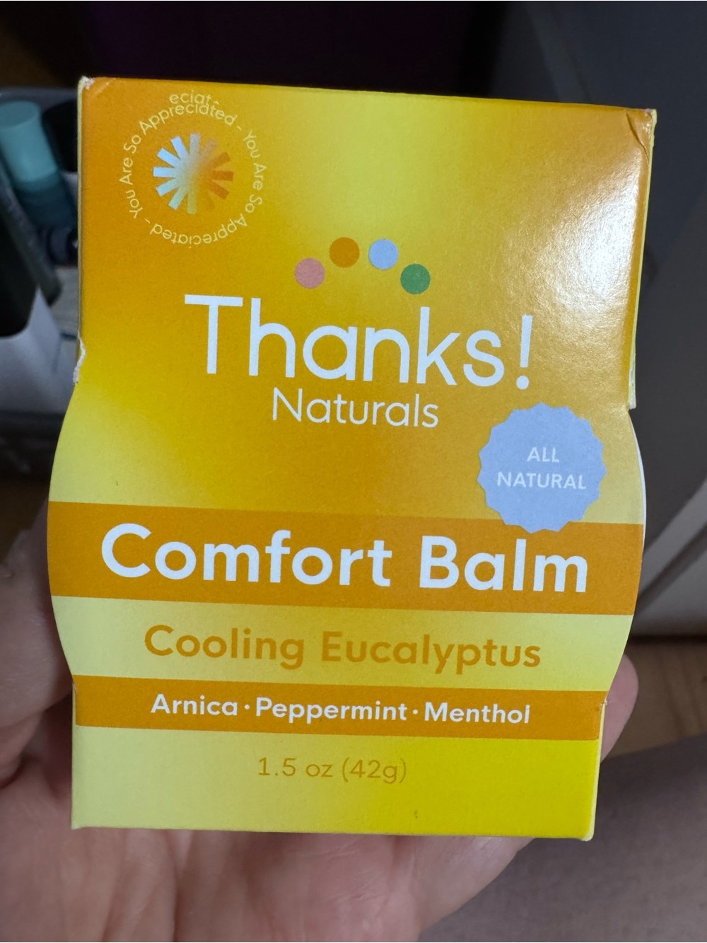 Comfort Balm Cooling Eucalyptus - Yellow